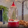 Animated Lighted Water Lantern Christmas Tree With Moving Train Figurine -Decorative Candle Shop 80782 animated