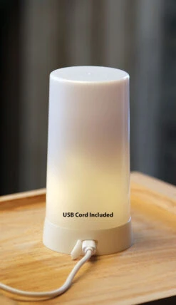 Warm White Fire Glow Module - 90 LEDS Rechargeable Fire Like Flame - Steady Light - Smooth Fade -Decorative Candle Shop 82853 usb