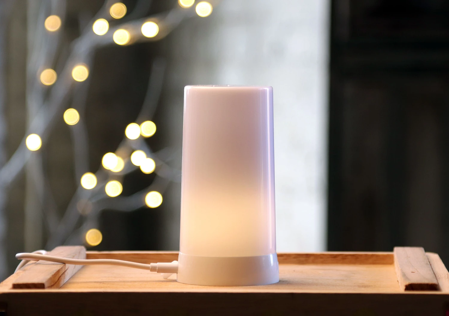 Warm White Fire Glow Module - 90 LEDS Rechargeable Fire Like Flame - Steady Light - Smooth Fade