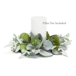Eucalyptus Candle Ring - 13.5 Inch Fabric