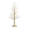 3 Foot Electric Gold Glitter LED Twig Tree - Warm White Lights -Decorative Candle Shop 84544 2