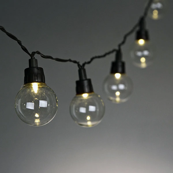 Solar G40 LED Patio Light Set - 20 Feet 20 Lights 3 Solar G40 LED Patio Light Set - 20 Feet 20 Lights