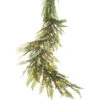 8 Foot Pre Lit Cedar Garland With 200 Warm White Lights - 8 Function Remote Included -Decorative Candle Shop G3952038