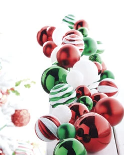 4 Foot Mixed Pattern Ball Garland -Decorative Candle Shop G4032704 2