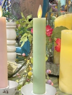 6 Inch Green (2 Pack ) Moving Flame Battery Operated Taper Candle - Remote Included 5 6 Inch Green (2 Pack ) Moving Flame Battery Operated Taper Candle - Remote Included -Decorative Candle Shop IMG 954320002