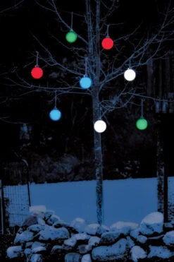 Illuminating Blue LED Pulsing 5"" Globe - Battery Powered Light Sensor 8 Illuminating Blue LED Pulsing 5"" Globe - Battery Powered Light Sensor -Decorative Candle Shop WP500 WP510 WP560 WP580 night snow 2