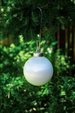 Illuminating White Outdoor LED Pulsing 5"" Globe - Battery Powered Light Sensor 9 Illuminating White Outdoor LED Pulsing 5"" Globe - Battery Powered Light Sensor -Decorative Candle Shop WP500 daylight 2