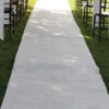 Burlap Wedding Aisle Runner 36 Inch X 100 Feet Rustic - White -Decorative Candle Shop WhiteAisleRunner