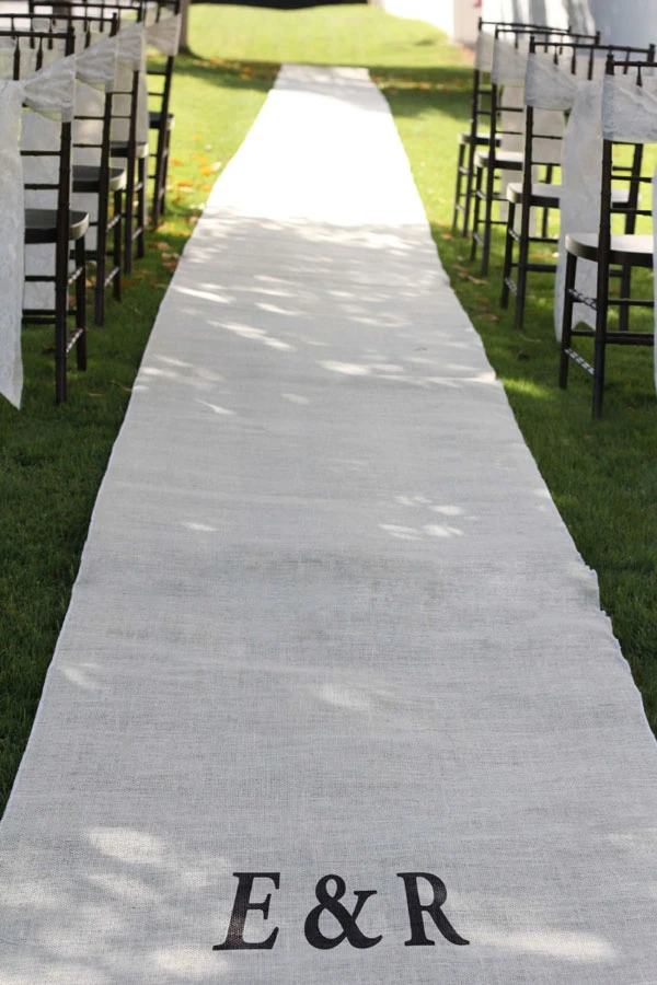 Burlap Wedding Aisle Runner 36 Inch X 100 Feet Rustic - White 3 Burlap Wedding Aisle Runner 36 Inch X 100 Feet Rustic - White