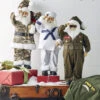 Navy Santa Healthcare Hero - 18 Inch NEW 2023 -Decorative Candle Shop airforce army navy