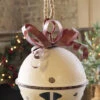 Metal Hanging Jingle Bell Ornament - 13.75 Inch RAZ 4015934 -Decorative Candle Shop bell hanging large