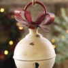 Metal Hanging Jingle Bell Ornament - 7.75 Inch RAZ -Decorative Candle Shop bell hanging small