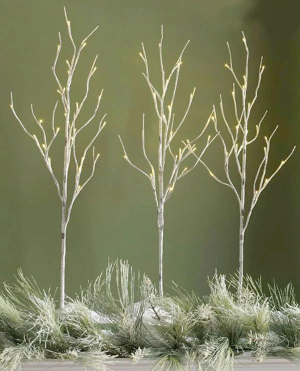 39 Inch Lighted Birch Branches - 3 Branches - 96 LED's 5 39 Inch Lighted Birch Branches - 3 Branches - 96 LED's - Image 3