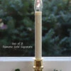Adjustable Window Hugger Candles Dual Sided Bulb Brass Set Of 2 - Remote Control 1 Adjustable Window Hugger Candles Dual Sided Bulb Brass Set Of 2 - Remote Control -Decorative Candle Shop brass hugger set 2