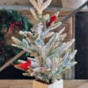 24 Inch Flocked Tree With Cardinals In Decorative Box - NEW 2022 -Decorative Candle Shop cardinal flocked tree full