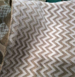 Chevron Table Runner 14 Inch X 72 Inch - Natural Jute 9 Chevron Table Runner 14 Inch X 72 Inch - Natural Jute -Decorative Candle Shop cheveron runner detail 1