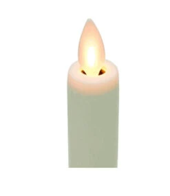 Matchless Moving Flame Taper Candle 8 Inch Ivory - Remote Ready -Decorative Candle Shop dancing flame taper 1 1