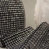 Black Rhinestone Mesh Bling 30 Feet 4.5 Inch Wide