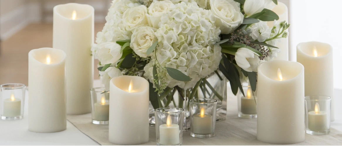 Wax 3.5 Inch White Moving Flame Votive Candles Set Of 2 - Remote Ready 4 Wax 3.5 Inch White Moving Flame Votive Candles Set Of 2 - Remote Ready - Image 2