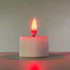 Glowing Wick Flameless Tealights - Red LED (Set Of 12) -Decorative Candle Shop glowing wick tealight red