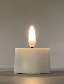 Glowing Wick Flameless Tealights - Warm White LED (Set Of 12)