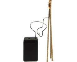 Battery Operated LED Gold Glitter Branch - 36 Inch 60 LED's - Timer -Decorative Candle Shop gold twig with battery pack