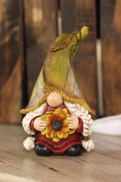 Resin Harvest Gnome Figurines - Set Of 3 Assorted -Decorative Candle Shop harvest gnome 3