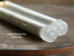 4 Pack Battery Operated Ivory Taper Candles - 9 Inch Warm White Flame Timer 5 4 Pack Battery Operated Ivory Taper Candles - 9 Inch Warm White Flame Timer -Decorative Candle Shop ivory bottom