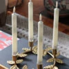 4 Pack Battery Operated Ivory Taper Candles - 9 Inch Warm White Flame Timer -Decorative Candle Shop ivory tapers set of 4