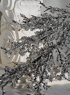 36 Inch Crystal Spray With Ice And Mirror Pieces