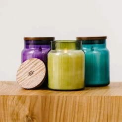 LIGHTLi Moving Flame Blue Glass Jar Candle - 4 X 5.5 Inch Remote Ready 9 LIGHTLi Moving Flame Blue Glass Jar Candle - 4 X 5.5 Inch Remote Ready -Decorative Candle Shop lightli glass jar candles 4 colors