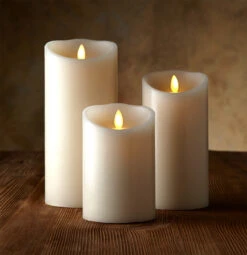 Luminara Ivory Candle Battery Operated 3.5 X 5 Timer - Remote Ready -Decorative Candle Shop luminara ivory wax candles