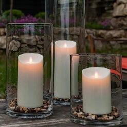 Outdoor Moving Flame Ivory Resin Battery Operated Candle 9 Inch - Timer 11 Outdoor Moving Flame Ivory Resin Battery Operated Candle 9 Inch - Timer -Decorative Candle Shop moving flame email outdoor main