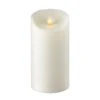 Outdoor Moving Flame Ivory Resin Battery Operated Candle 7 Inch - Timer Remote Ready -Decorative Candle Shop new 7 inch ivory outdoor