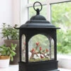 11 Inch Cardinal Glitter Lighted Water Lantern With USB And Timer -Decorative Candle Shop new black lantern cardinals