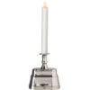 Moving Flame Nickel Window Candle Battery Operated OR Plug In (AC Adapter Included) -Decorative Candle Shop nickel mf window candle