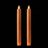 8 Inch Glitter Orange Moving Flame Taper Candle Set - 2 Remote Ready 1 8 Inch Glitter Orange Moving Flame Taper Candle Set - 2 Remote Ready -Decorative Candle Shop orange glitter tapers 36043 main