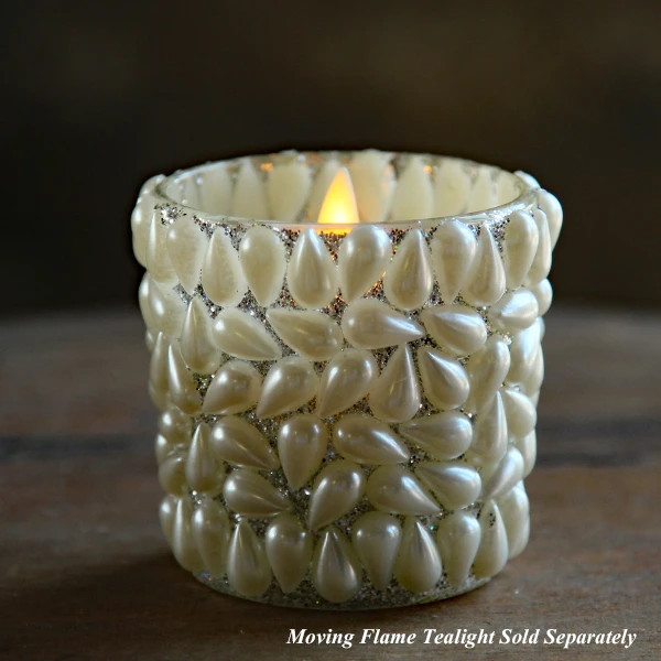 Pearl Votive Holder - 2.5 Inch Set Of 6 4 Pearl Votive Holder - 2.5 Inch Set Of 6 - Image 2