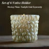 Pearl Votive Holder - 2.5 Inch Set Of 6 -Decorative Candle Shop pearl votive holder