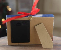 6 Inch Santa Express Lighted Print Ornament With Easel Back 8 6 Inch Santa Express Lighted Print Ornament With Easel Back -Decorative Candle Shop polar express print back