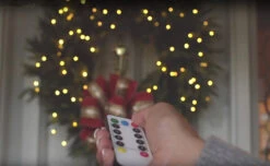 19.6 Foot Christmas Cluster Lights With 600 Multi Color LED Garland Green Wire Remote Control RAZ -Decorative Candle Shop remote in hand cluster snake lights 2