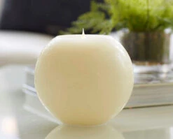 Round Moving Flame Candle Simplux 6 X 6 - Multi Timer - Remote Ready 10 Round Moving Flame Candle Simplux 6 X 6 - Multi Timer - Remote Ready -Decorative Candle Shop round simplux close up