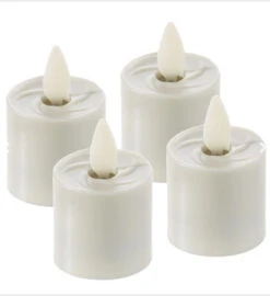 Remote Control Moving Flame Tea Lights Set Of 4 -Decorative Candle Shop set 4 moving flame tealights 1