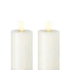 Wax 3.5 Inch Ivory Moving Flame Votive Candles Set Of 2 - Remote Ready -Decorative Candle Shop set of 2 ivory wax votives