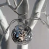 Silver Mercury Glass String Lights Battery Operated - 10 Lights 2 Silver Mercury Glass String Lights Battery Operated - 10 Lights -Decorative Candle Shop silver string light large