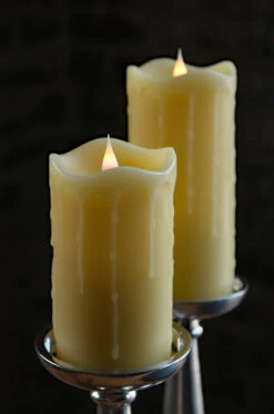 Moving Flame Simplux Ivory LED Drip Candle 5 Inch - Multi Timer - Remote Ready -Decorative Candle Shop simplux ivory 5 and 7 inch