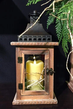 Moving Flame Simplux Ivory LED Drip Candle 5 Inch - Multi Timer - Remote Ready -Decorative Candle Shop simplux ivory in lanern