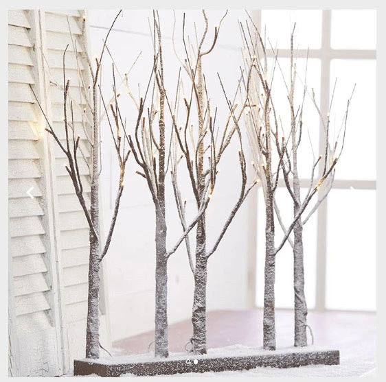 RAZ Lighted Snow Grove 30 Inch - 88 Warm White LED'S Steady And Twinkle Functions 3 RAZ Lighted Snow Grove 30 Inch - 88 Warm White LED'S Steady And Twinkle Functions