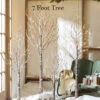7 Foot Lighted Snowy Tree 280 Warm White LED - Indoor Outdoor - Steady On Or Twinkle From RAZ 2 7 Foot Lighted Snowy Tree 280 Warm White LED - Indoor Outdoor - Steady On Or Twinkle From RAZ -Decorative Candle Shop snowy trees 2 size 1
