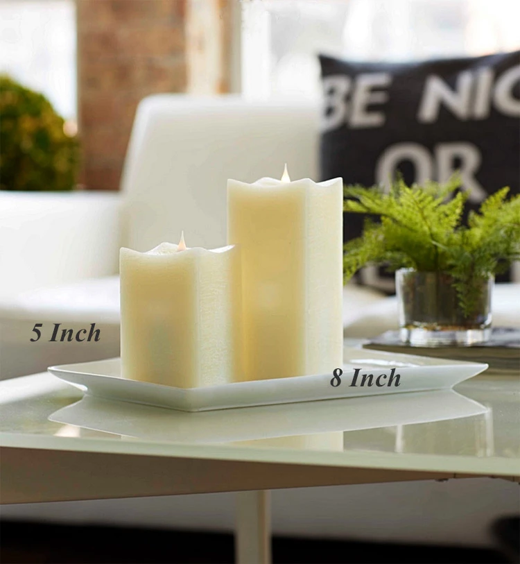 Square Moving Flame Candle Simplux 3.5 X 8 Multi Timer - Remote Ready 3 Square Moving Flame Candle Simplux 3.5 X 8 Multi Timer - Remote Ready